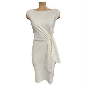 Emma & Michele NWT White Textured Midi Dress Size M